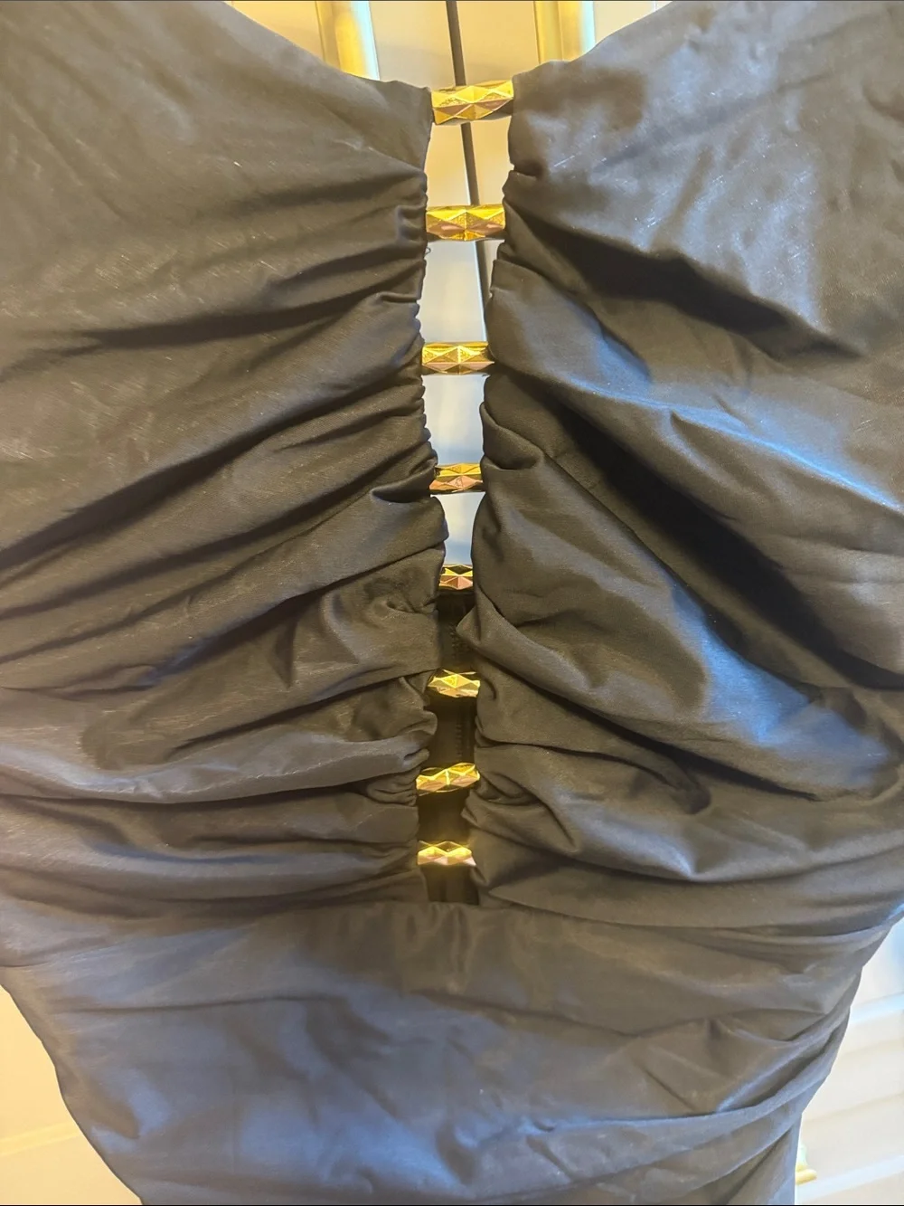 Miraclesuit Slimming Black One-Piece Swimsuit with Gold Accents, Swizzle - Picture 5 of 5